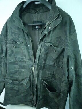 Men’s DH3 Camouflage Military Field Jacket Zip Up 3 Color Camo